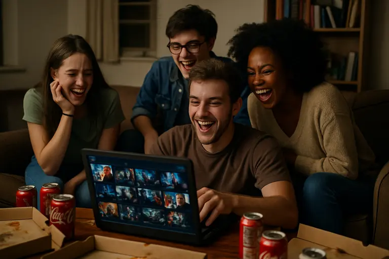 A viewer browsing free ad-supported streaming options on a tablet