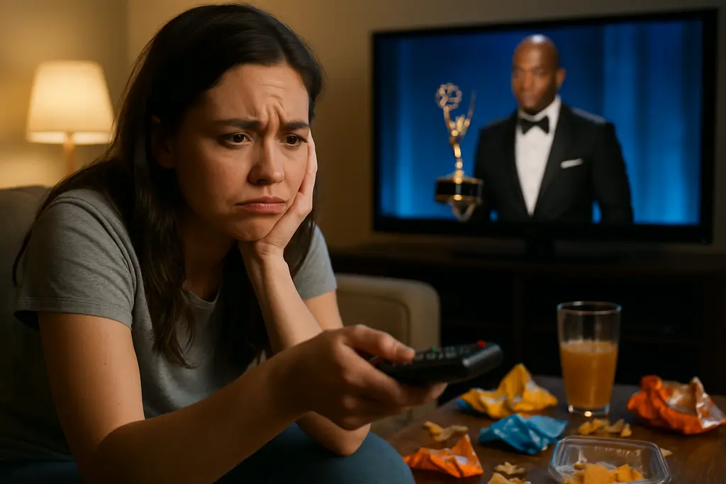 Emmy Awards restructuring debate reflected by an empty awards stage and audience seating